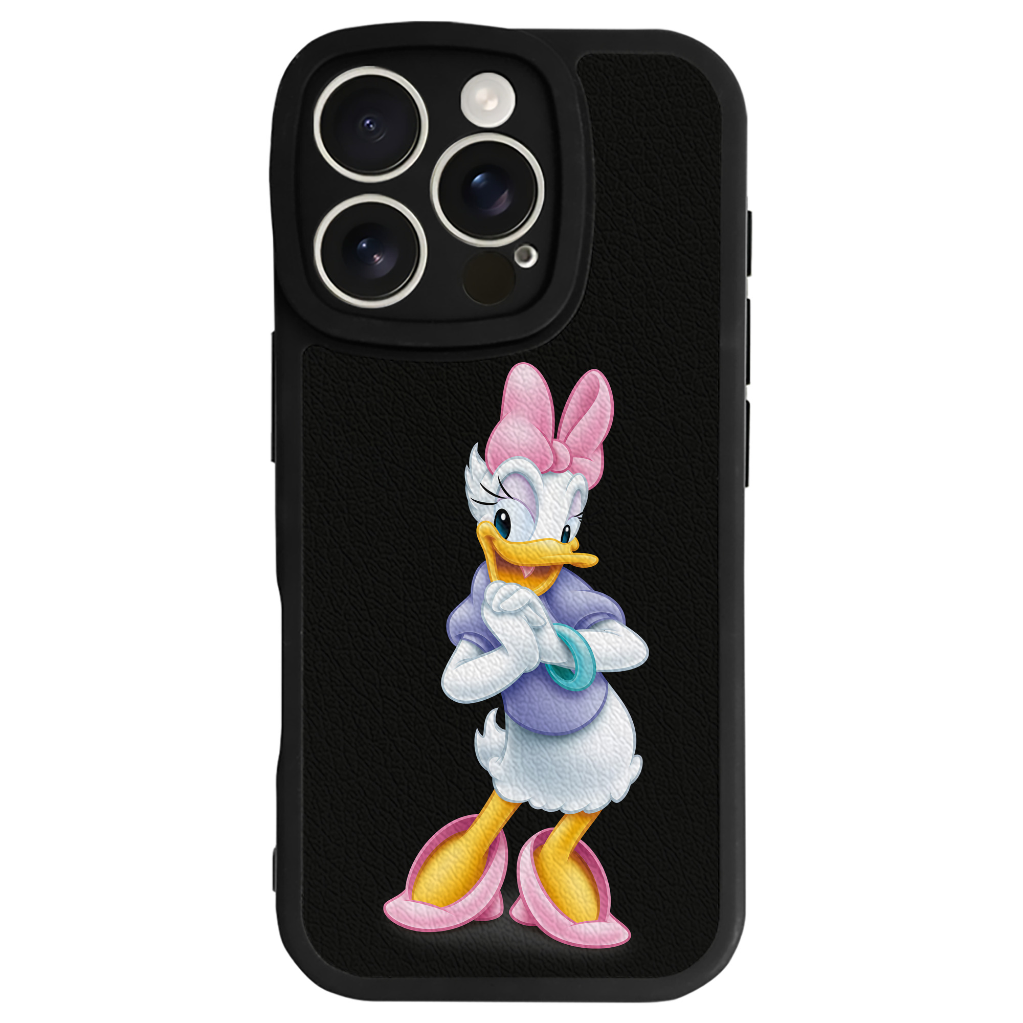 （画像用） ミッキーマウス Mickey Mouse 【iPhone 16シリーズ対応】シリコンスマホケース（レザー調） 材質：シリコン
